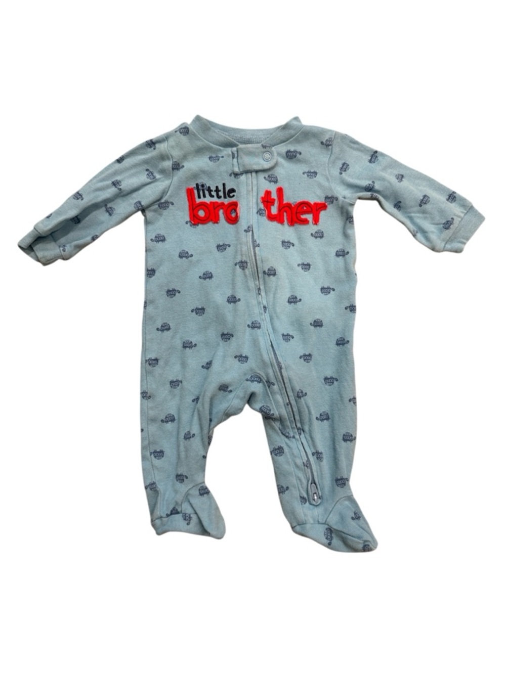 Carter's | Light Blue 'Little Brother' Footed One-Piece